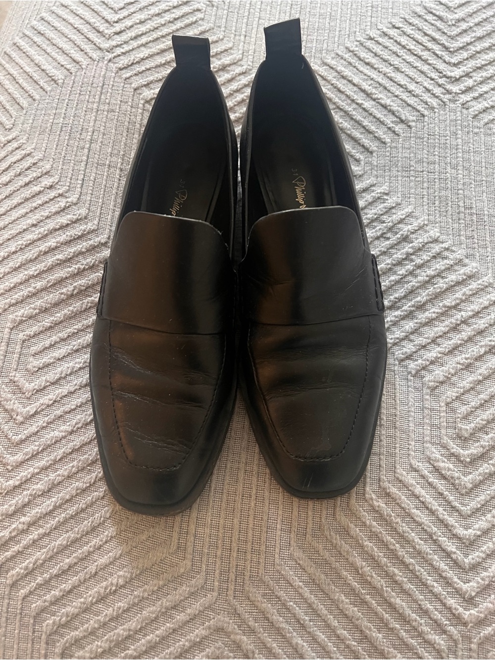 3.1 Phillip Lim Black Leather Slip-On Loafers
